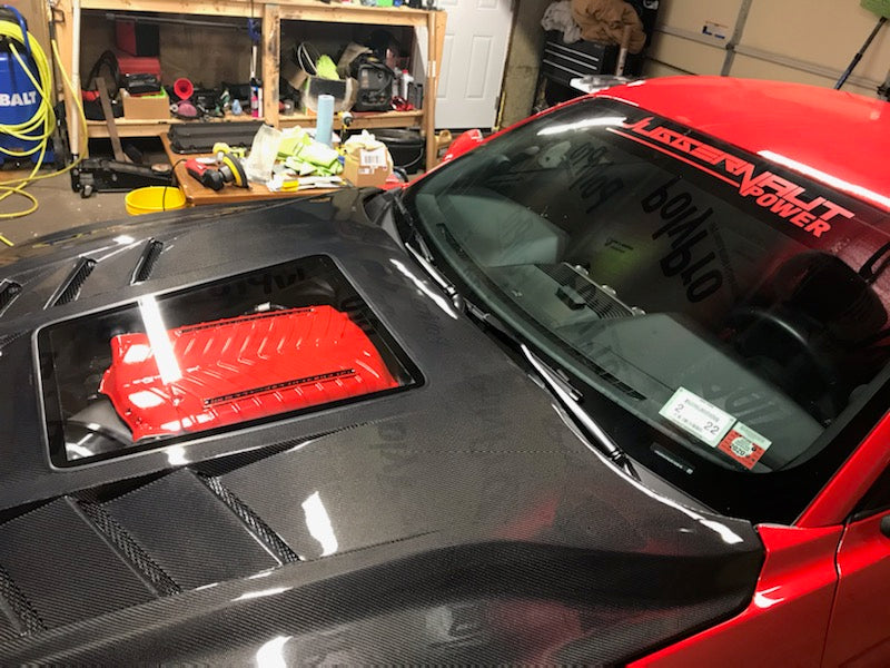 CMST Glass Transparent Hood for Ford Mustang S550.2 2018-2022