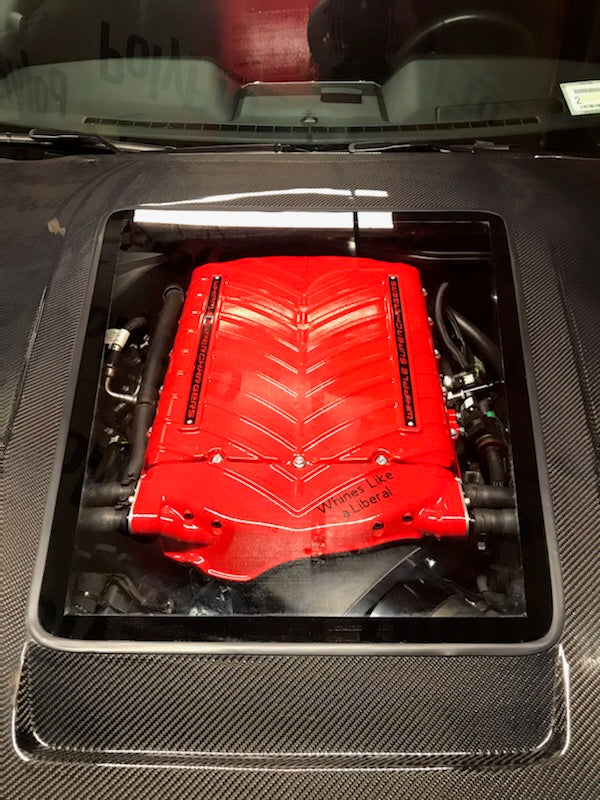 CMST Glass Transparent Hood for Ford Mustang S550.2 2018-2022