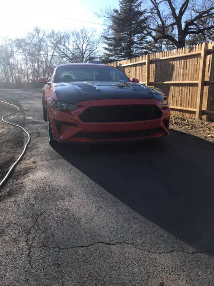 CMST Glass Transparent Hood for Ford Mustang S550.2 2018-2022