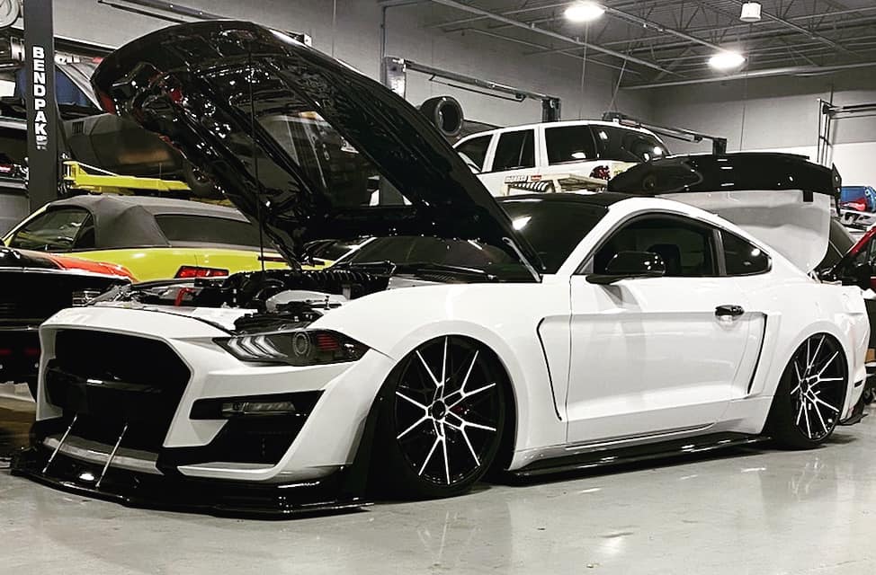 CMST Glass Transparent Hood for Ford Mustang S550.2 2018-2022