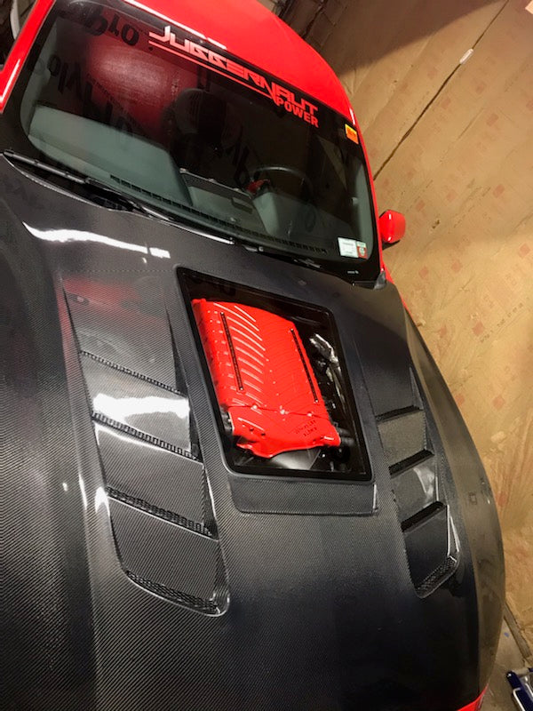 CMST Glass Transparent Hood for Ford Mustang S550.2 2018-2022