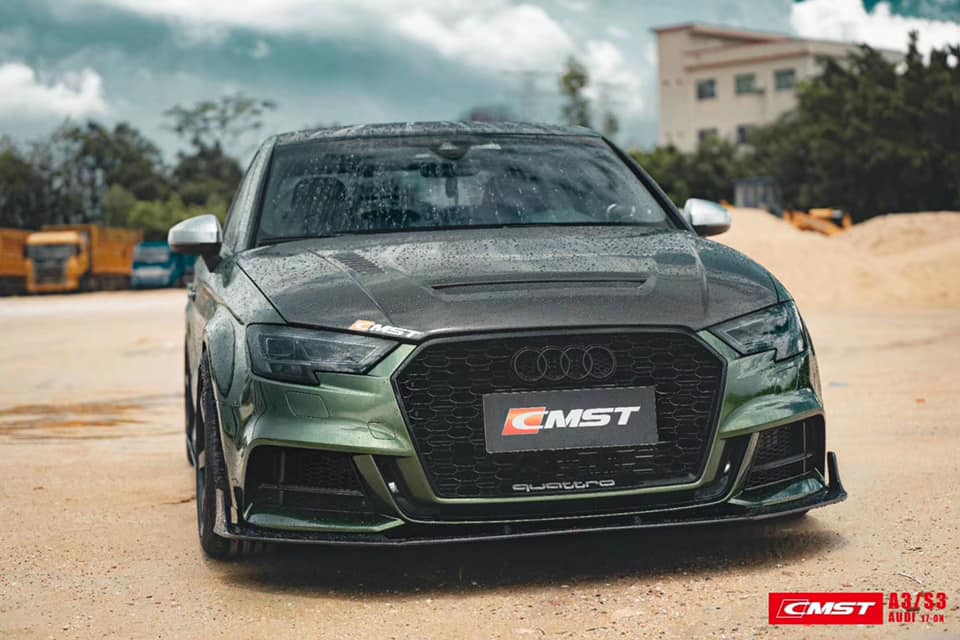 CMST Carbon Fiber Hood Bonnet Ver.1 for Audi RS3 2018-2020 & 2014-2020 A3 & A3 S Line & S3