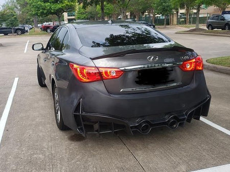 CMST Carbon Fiber Rear Bumper & Diffuser for Infiniti Q50 to Project Black S Concept 2014-2022