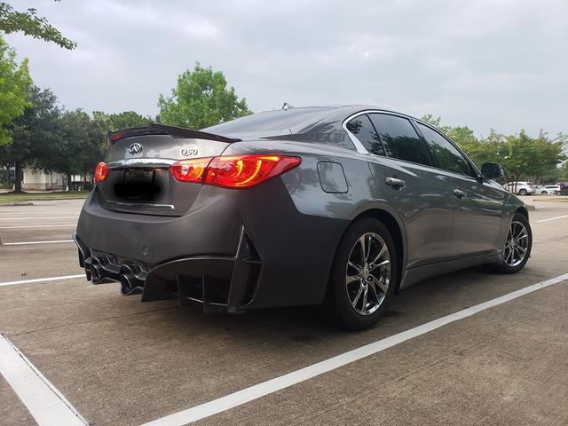 CMST Carbon Fiber Rear Bumper & Diffuser for Infiniti Q50 to Project Black S Concept 2014-2022