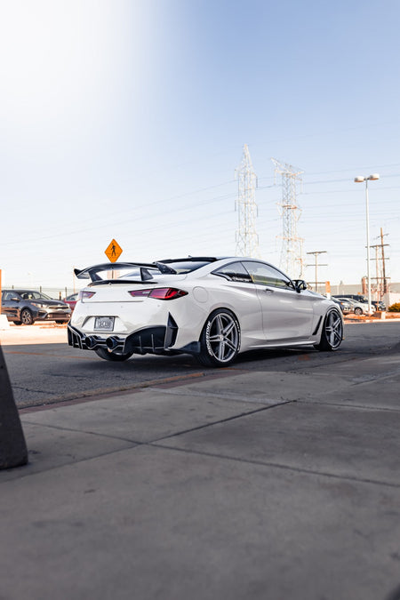 CMST Carbon Fiber Rear Bumper & Diffuser for Infiniti Q60 to Project Black S concept 2017-2022