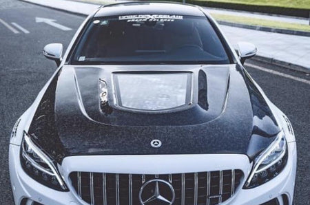 CMST Front Bumper for Mercedes-Benz C43 C300 2015-2021 Coupe Sedan PP Polyurethane