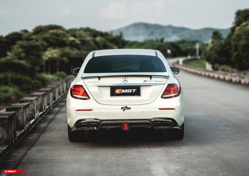 CMST Carbon Fiber Rear Diffuser for Mercedes Benz E-Class 4 Door W213 2017-2020