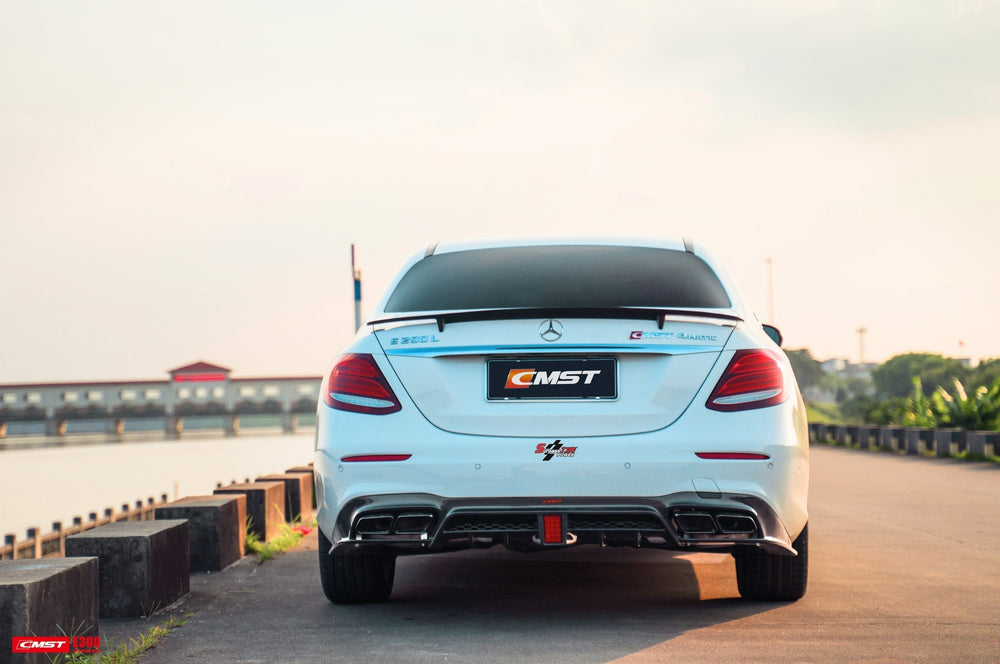 CMST Carbon Fiber Rear Diffuser for Mercedes Benz E-Class 4 Door W213 2017-2020