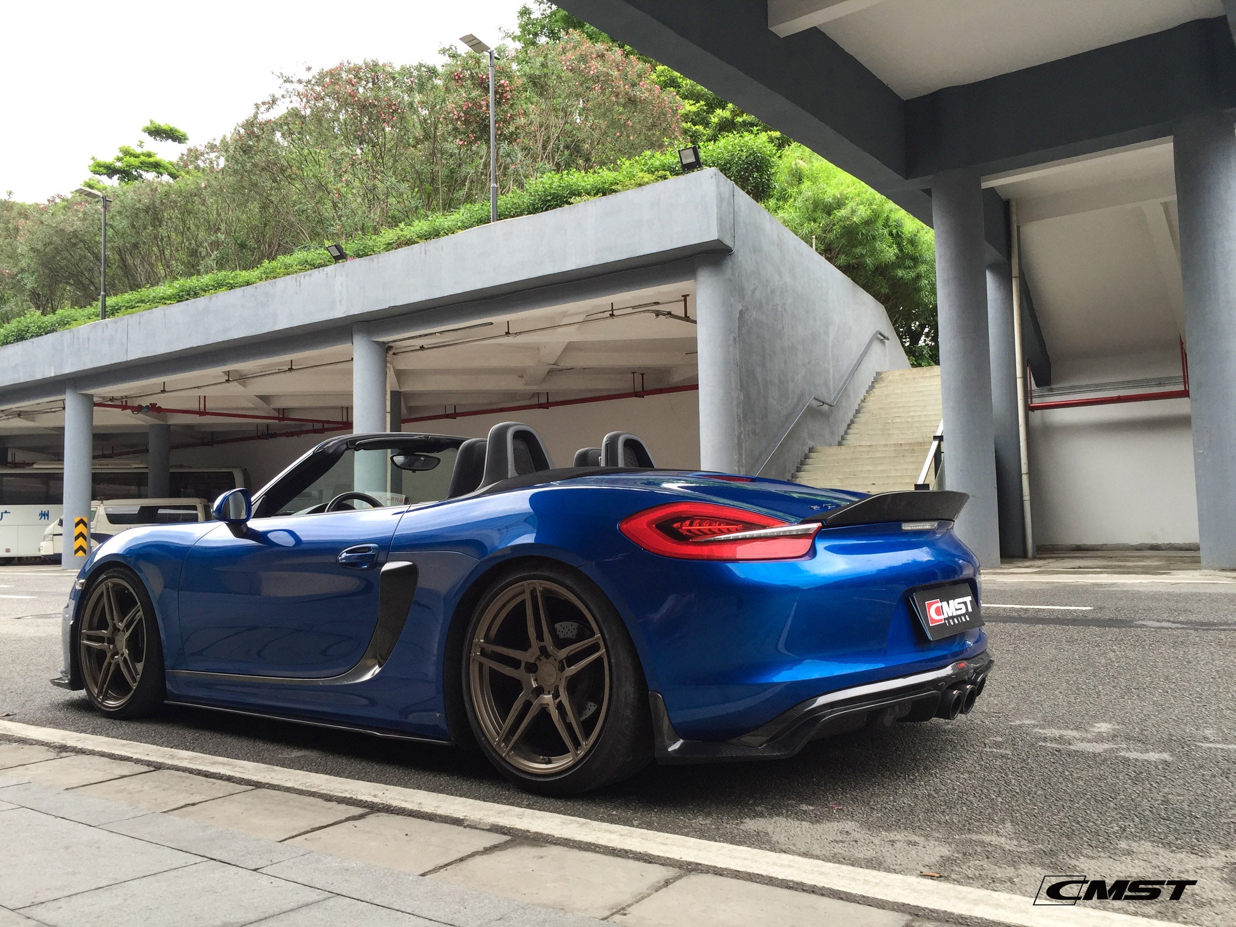 CMST Carbon Fiber Rear Diffuser for Porsche Cayman/Boxster 981 2012-2015