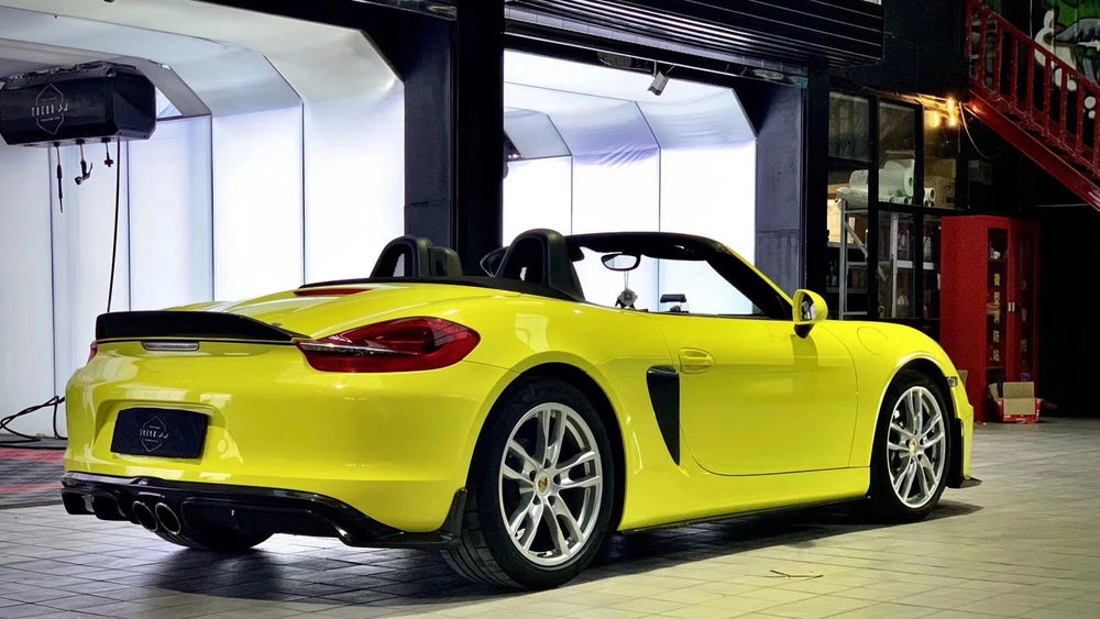 CMST Carbon Fiber Rear Spoiler for Porsche Boxster 981 2012-2015