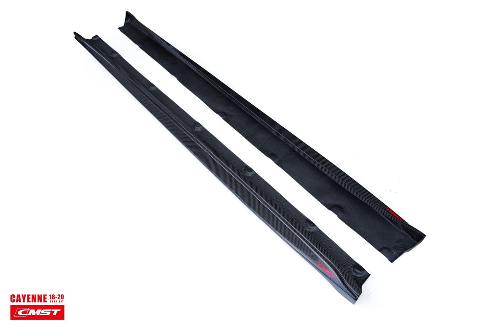 CMST Carbon Fiber Side Skirts for Porsche Cayenne 9Y0 & Cayenne Coupe 2018-23
