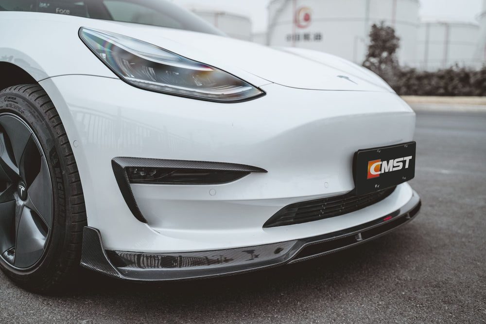 CMST Tesla Model 3 Carbon Fiber Front Lip Ver.2