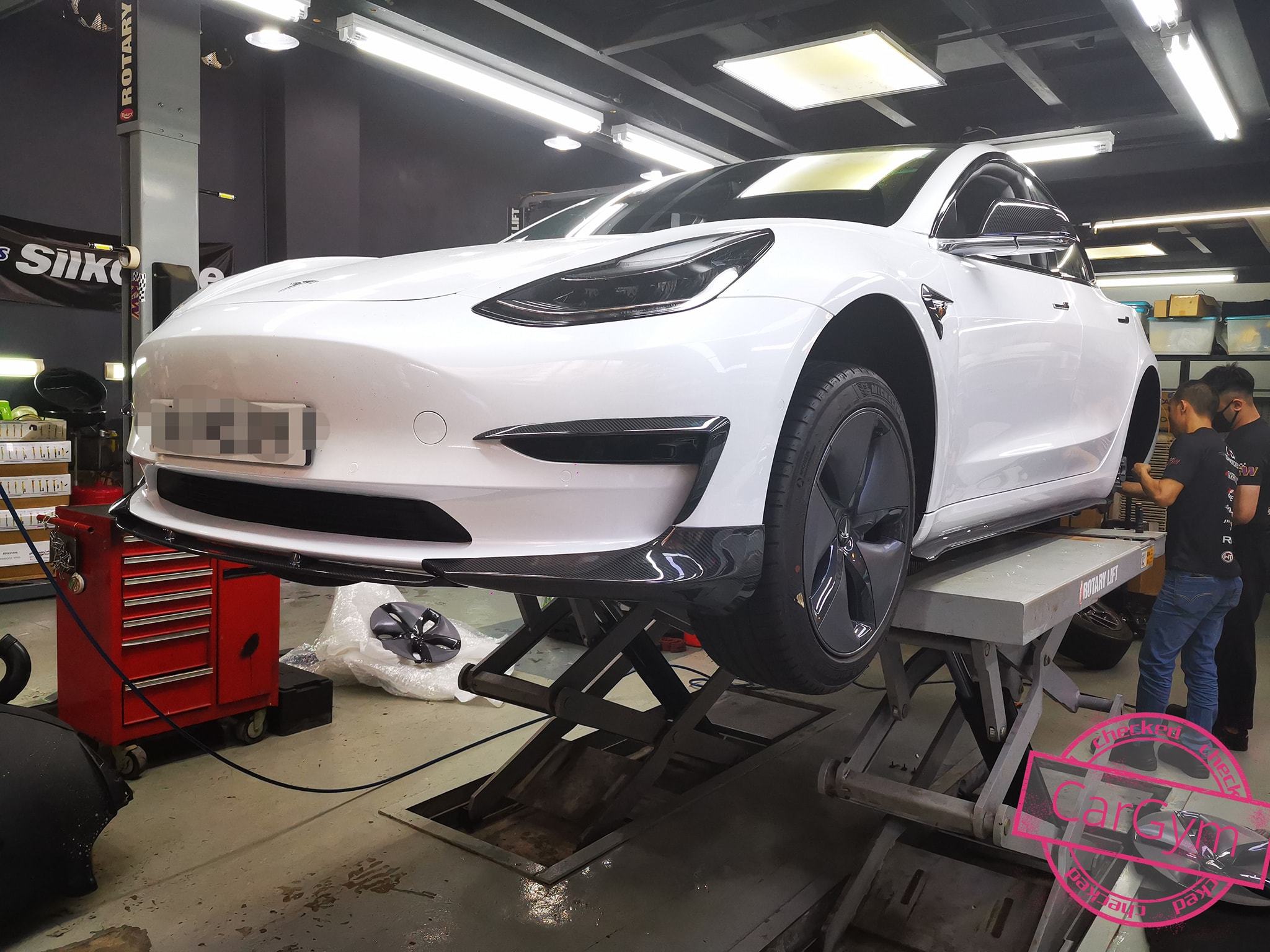 CMST Tesla Model 3 Carbon Fiber Front Lip Ver.3