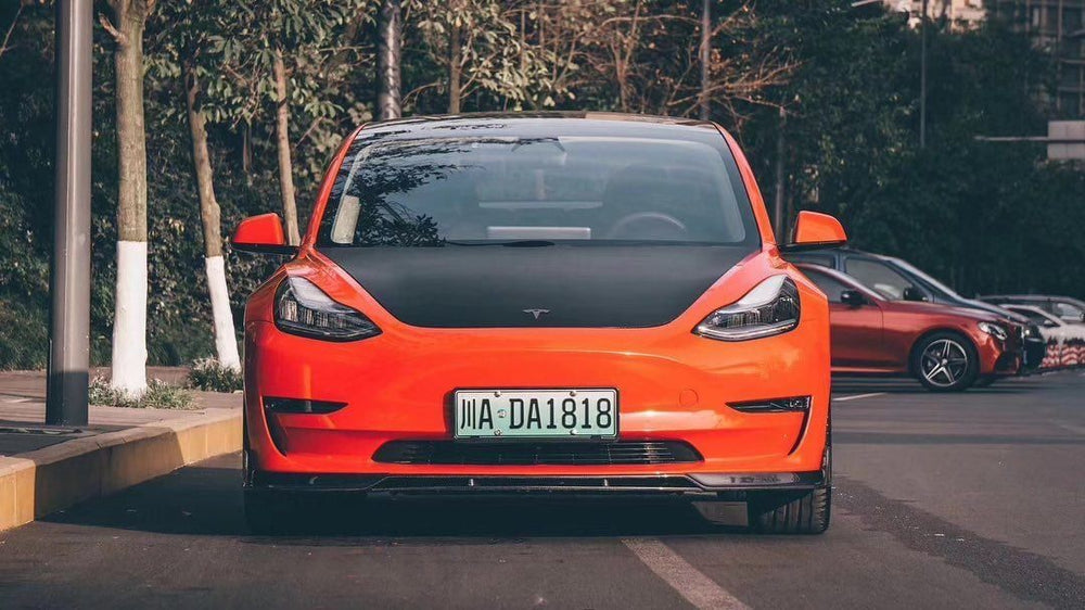 CMST Tesla Model 3 Carbon Fiber Front Lip Ver.2
