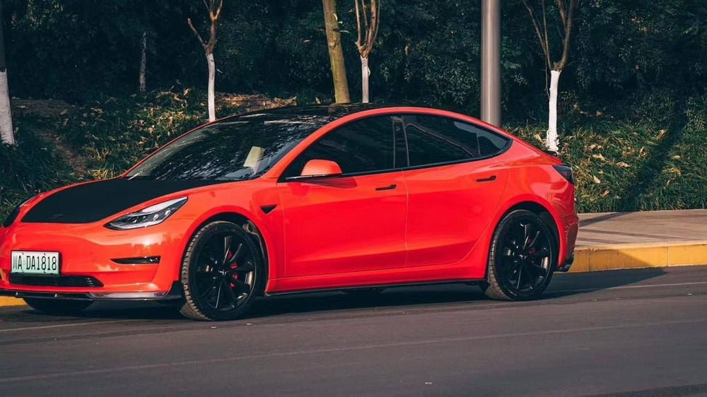 CMST Tesla Model 3 Carbon Fiber Front Lip Ver.2