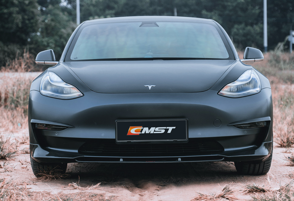 CMST Tesla Model 3 Carbon Fiber Front Lip Ver.3