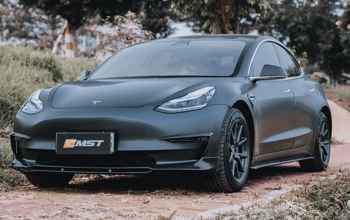 CMST Tesla Model 3 Carbon Fiber Front Lip Ver.3