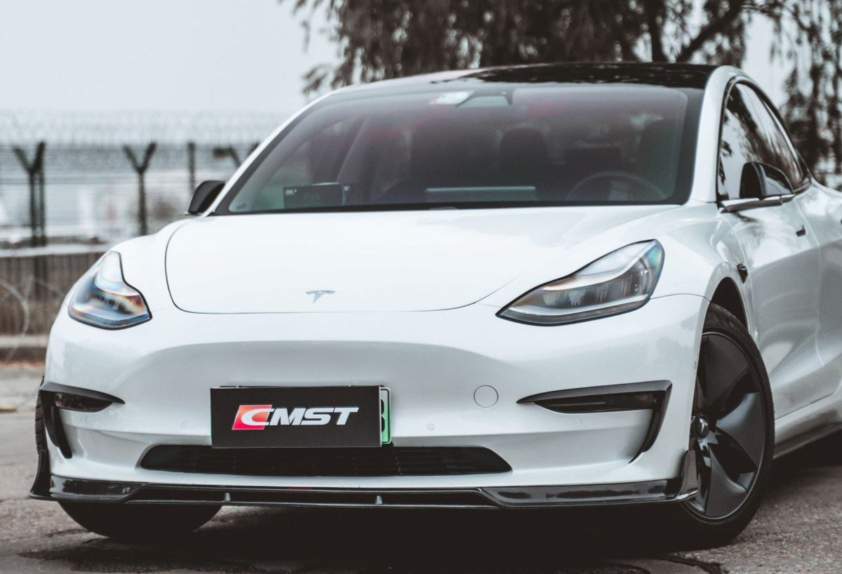 CMST Tesla Model 3 Carbon Fiber Front Lip Ver.2