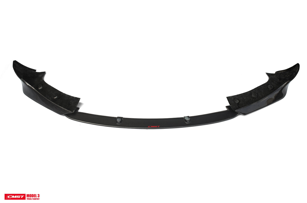 CMST Tesla Model 3 Carbon Fiber Front Lip Ver.3