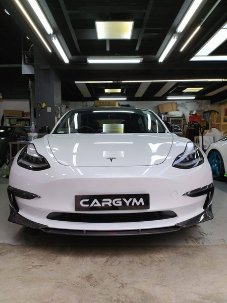 CMST Tesla Model 3 Carbon Fiber Front Lip Ver.3