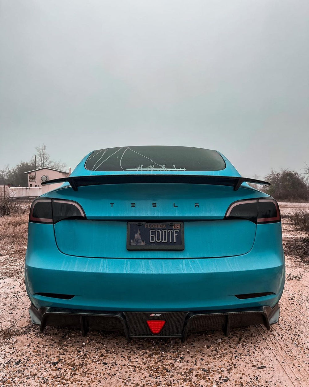 New Release!! CMST Tesla Model 3 Carbon Fiber Rear Diffuser Ver.3