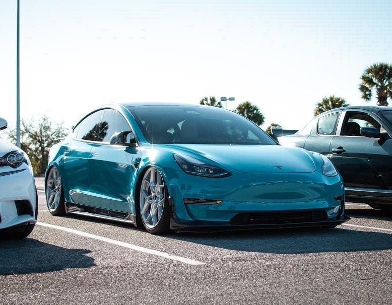 New Release!!! CMST Tesla Model 3 Carbon Fiber Front Lip Ver.4