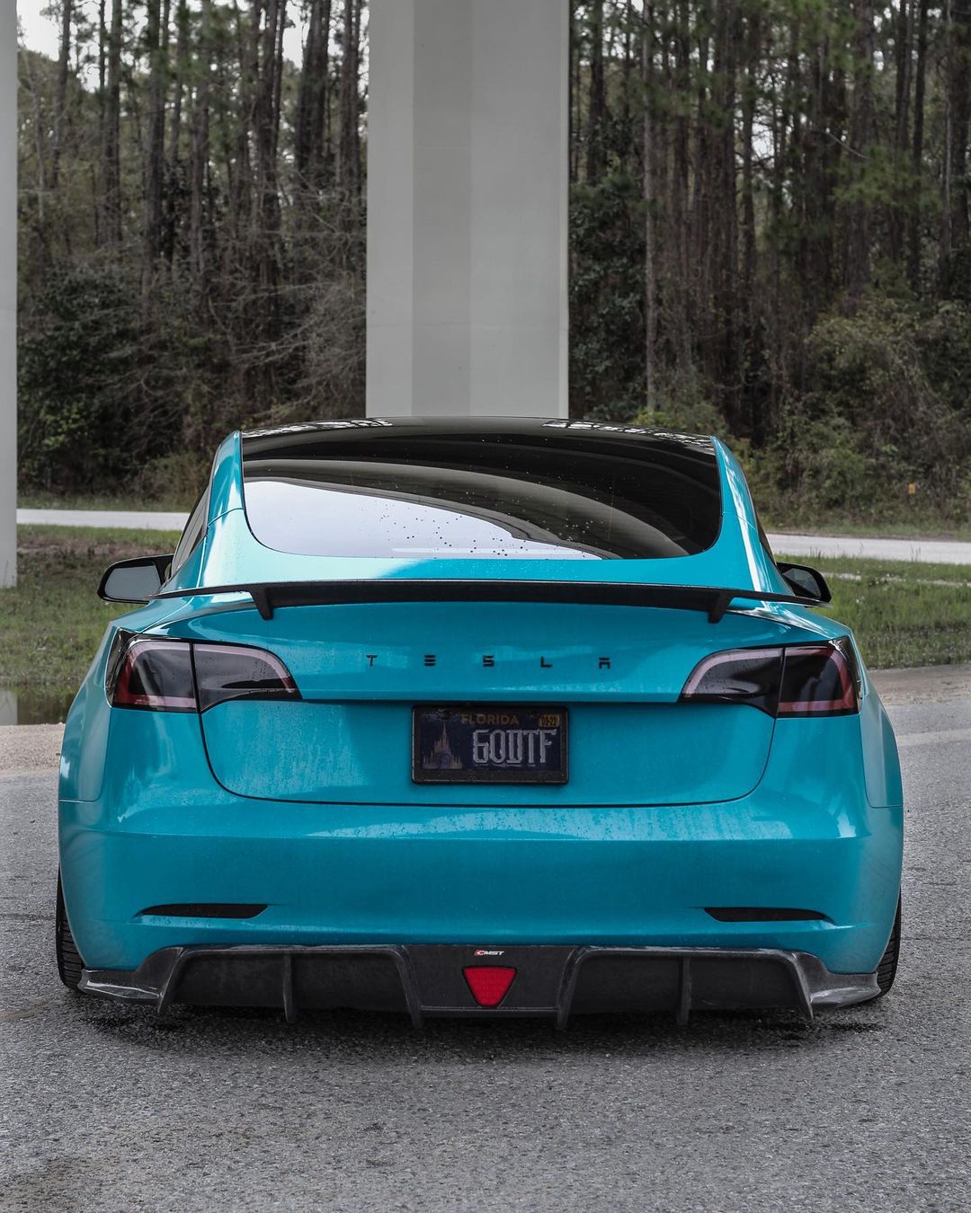 New Release!! CMST Tesla Model 3 Carbon Fiber Rear Spoiler Ver.3