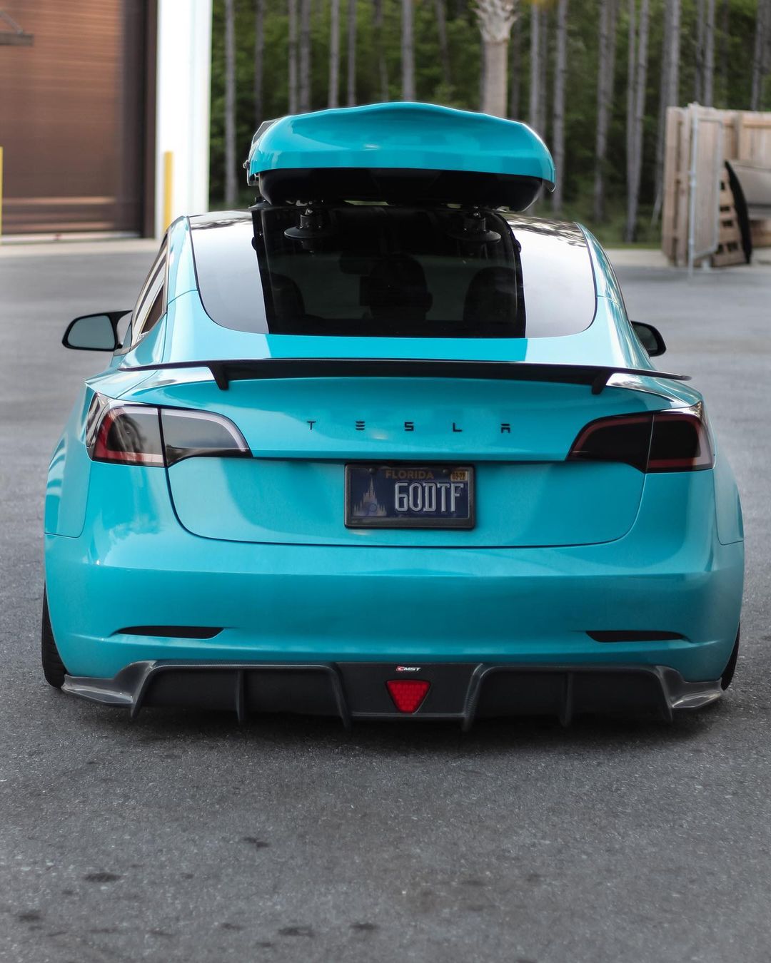 New Release!! CMST Tesla Model 3 Carbon Fiber Rear Diffuser Ver.3
