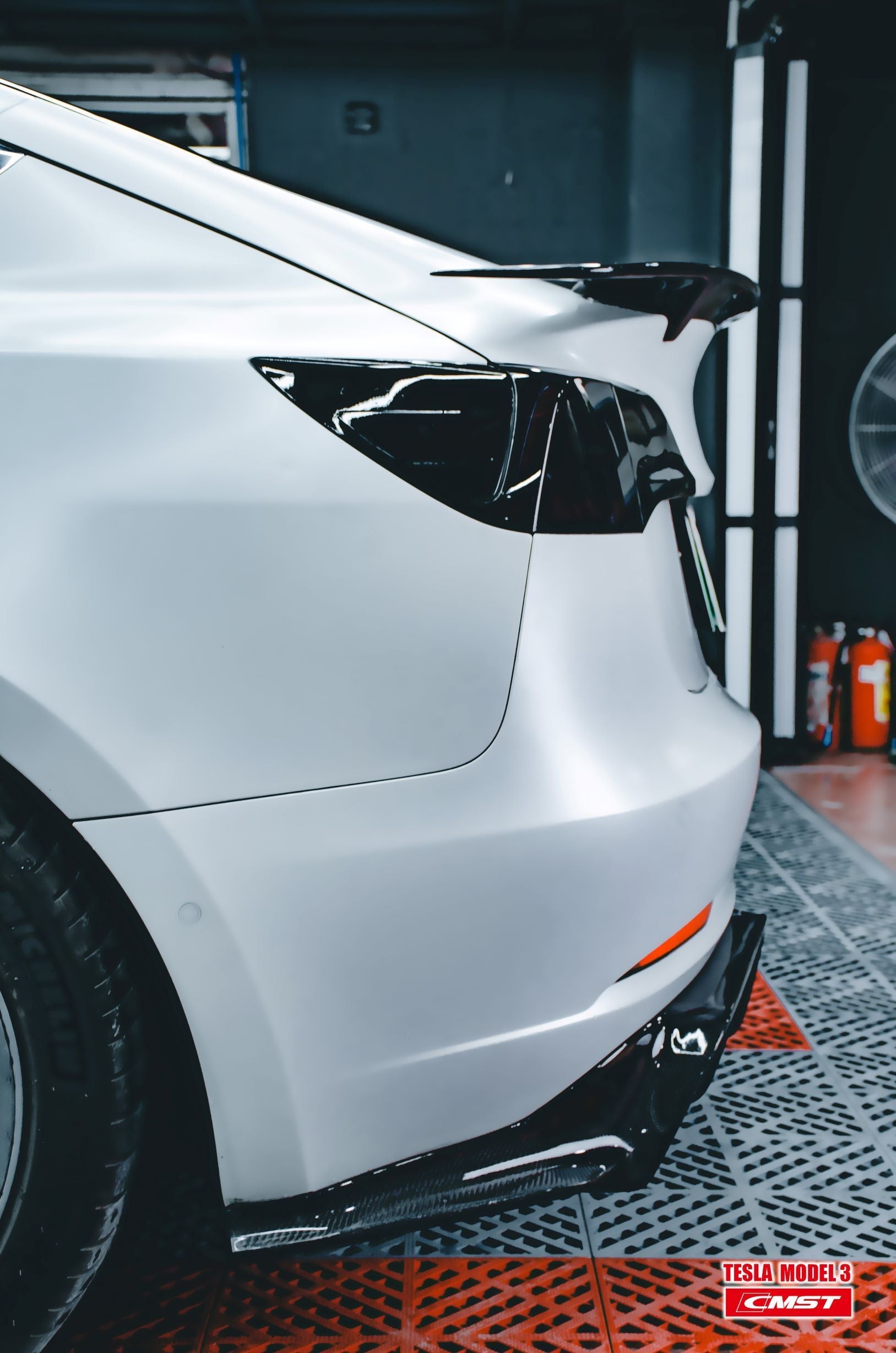 New Release!! CMST Tesla Model 3 Carbon Fiber Rear Diffuser Ver.3