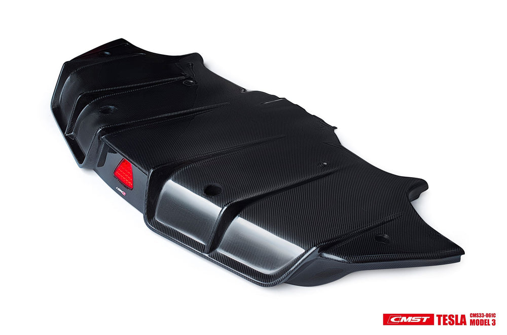 New Release!! CMST Tesla Model 3 Carbon Fiber Rear Diffuser Ver.3