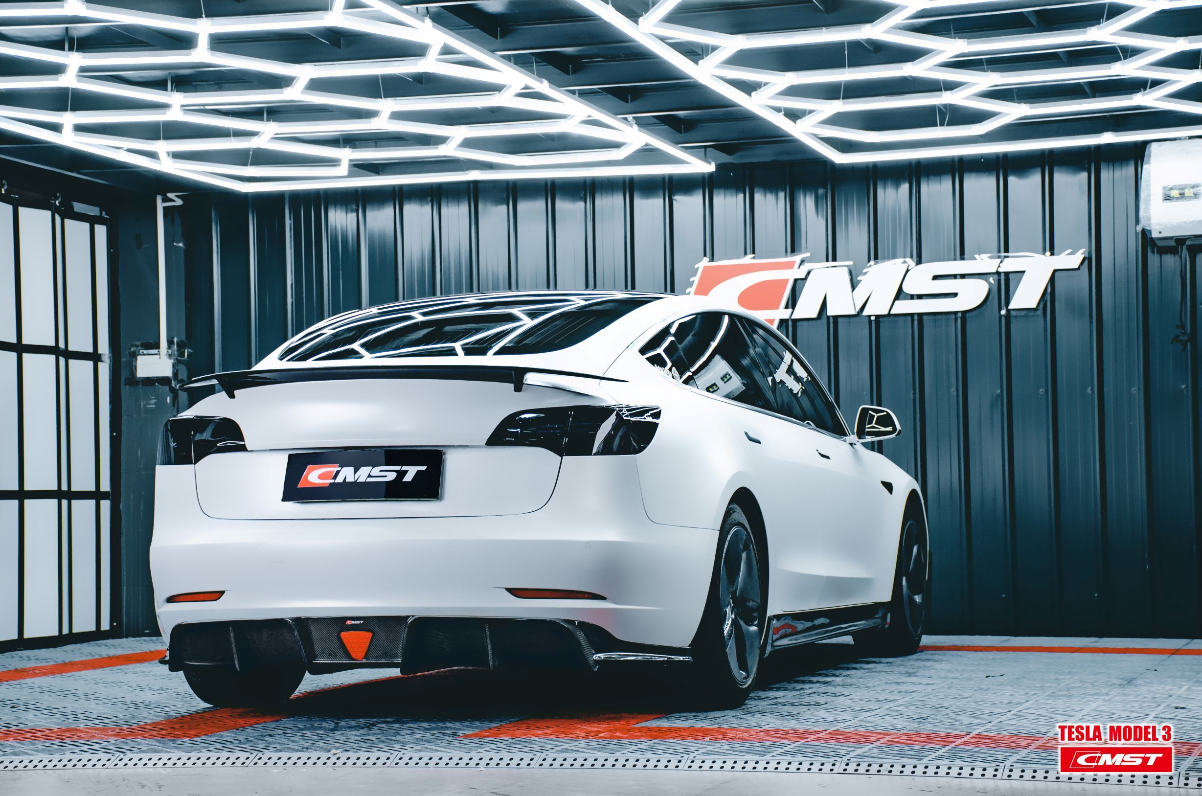 New Release!! CMST Tesla Model 3 Carbon Fiber Rear Diffuser Ver.3