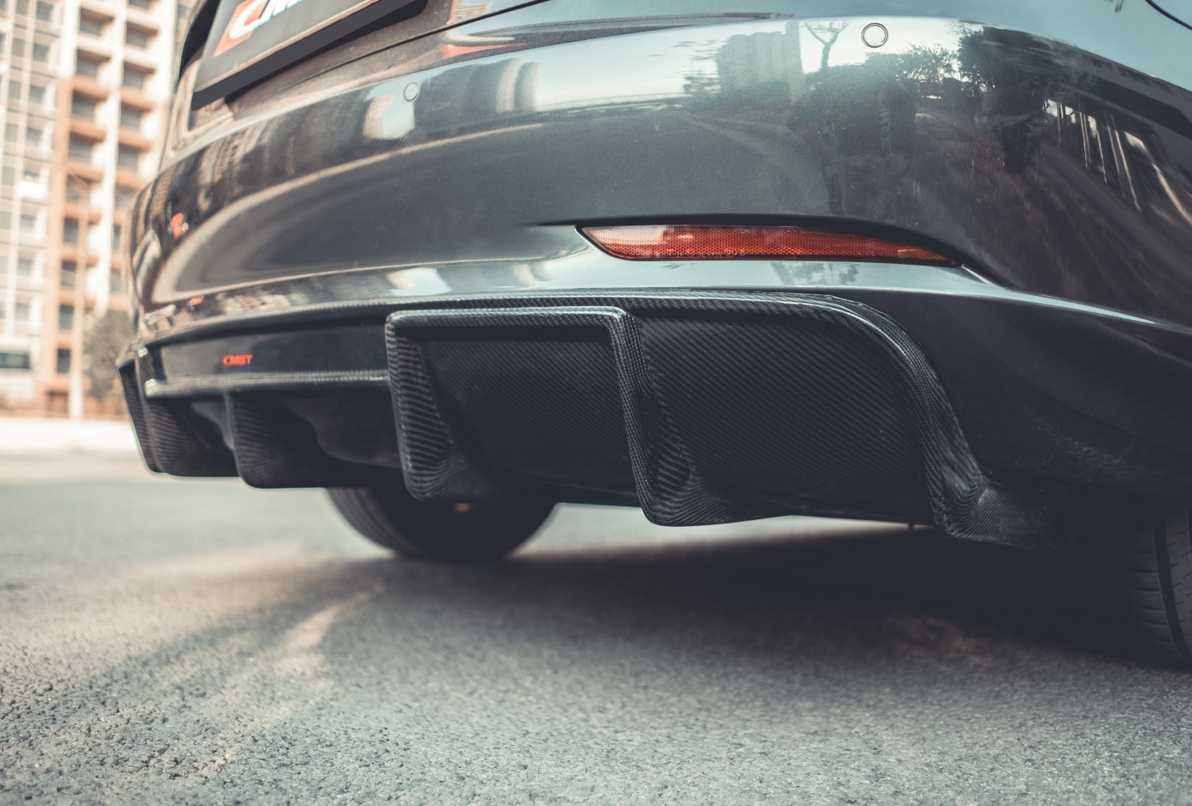 CMST Tesla Model 3 Carbon Fiber Rear Diffuser Ver.1