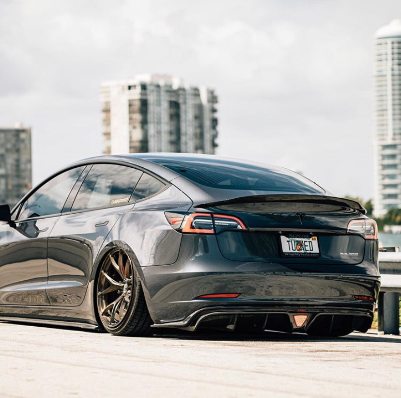 CMST Tesla Model 3 Carbon Fiber Rear Diffuser Ver.2