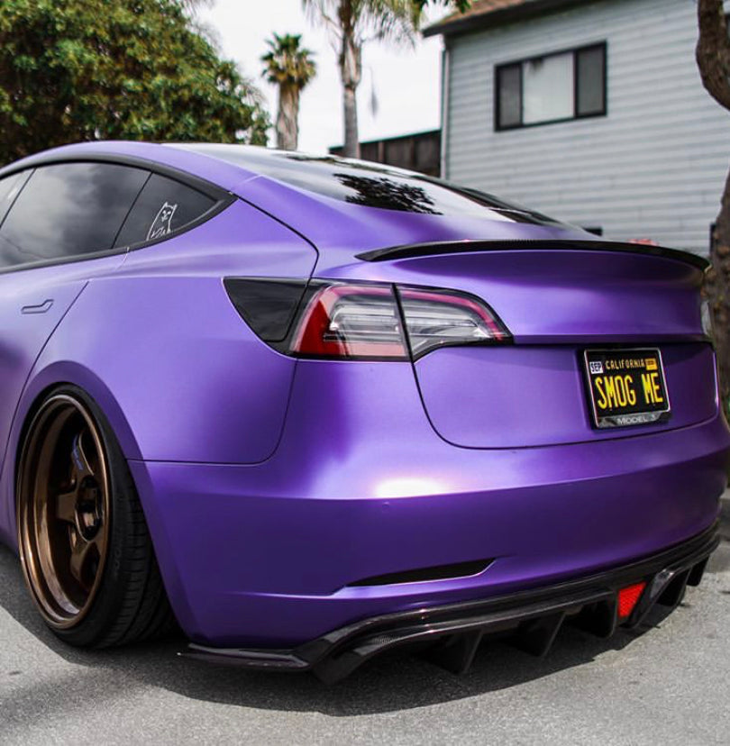 CMST Tesla Model 3 Carbon Fiber Rear Diffuser Ver.2