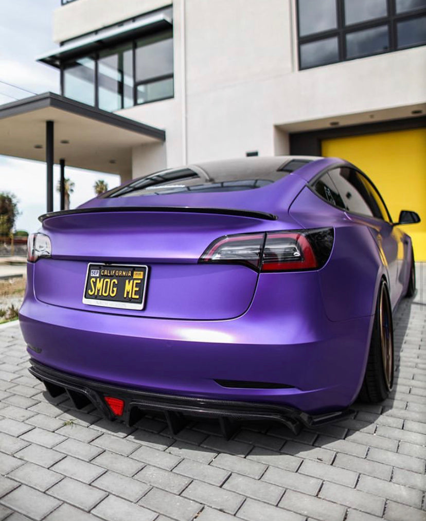 CMST Tesla Model 3 Carbon Fiber Rear Diffuser Ver.2