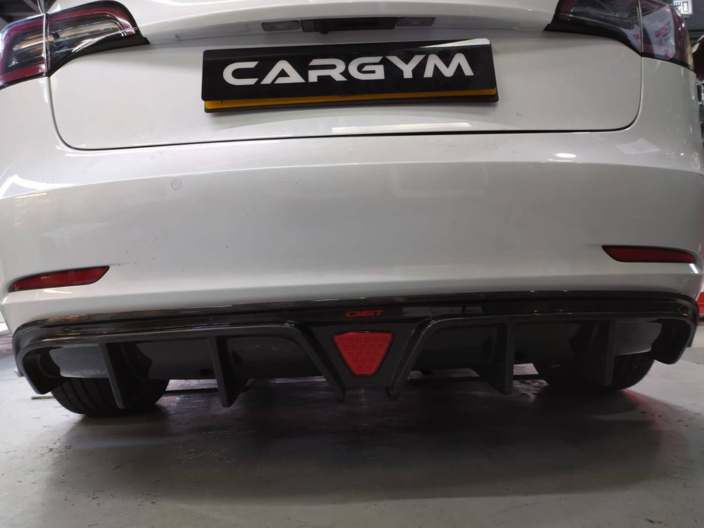 CMST Tesla Model 3 Carbon Fiber Rear Diffuser Ver.2