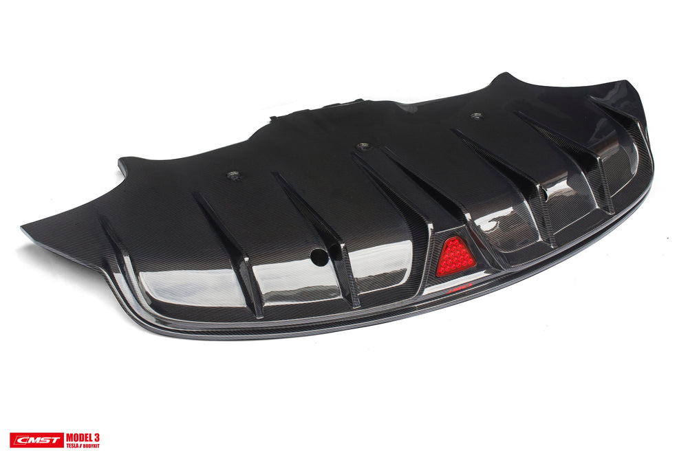 CMST Tesla Model 3 Carbon Fiber Rear Diffuser Ver.2