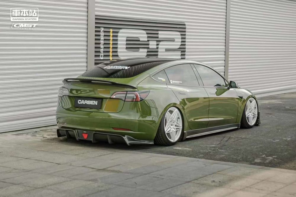 New Release!! CMST Tesla Model 3 Carbon Fiber Rear Spoiler Ver.4