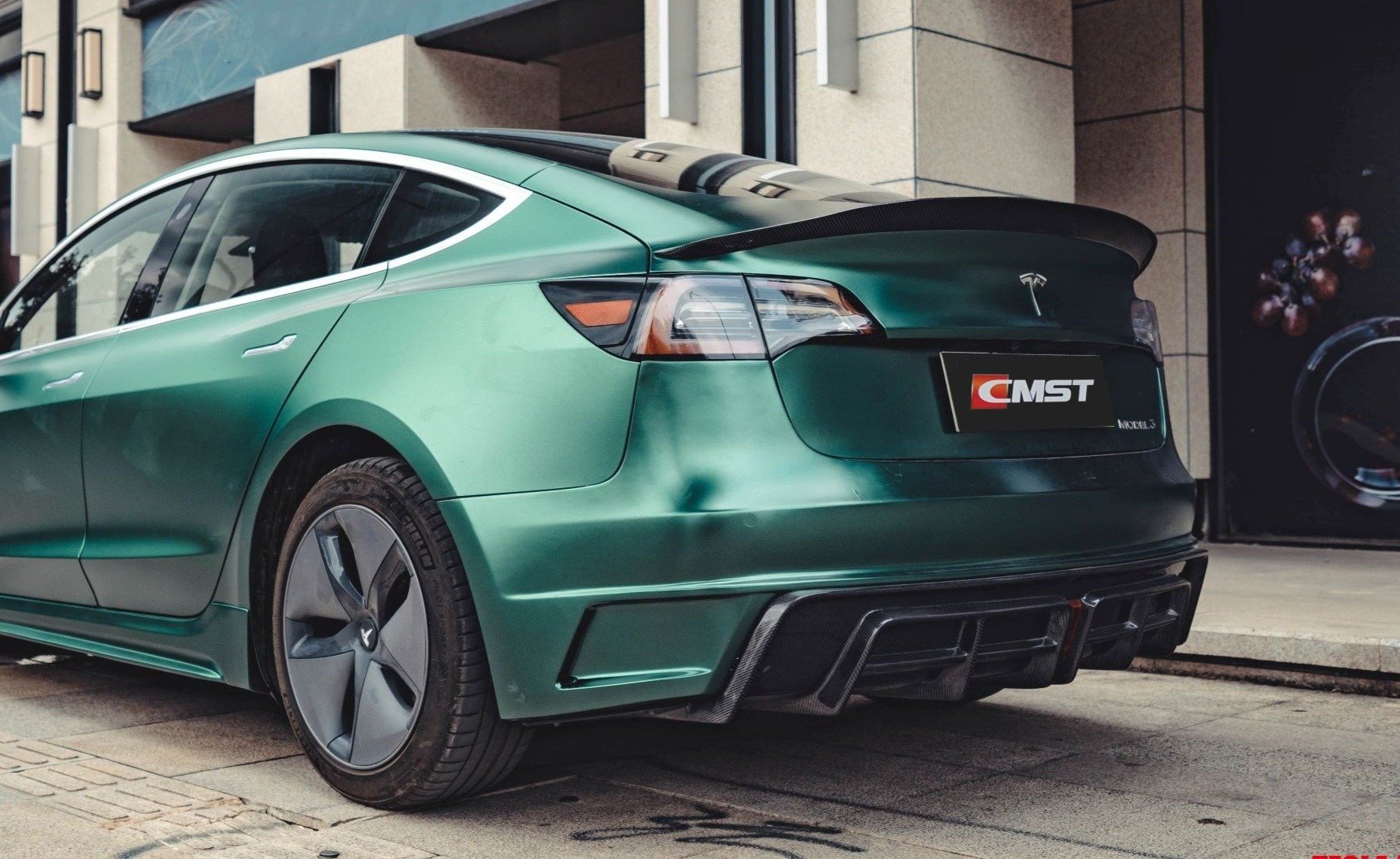CMST Rear Bumper & Rear Diffuser for Tesla Model 3