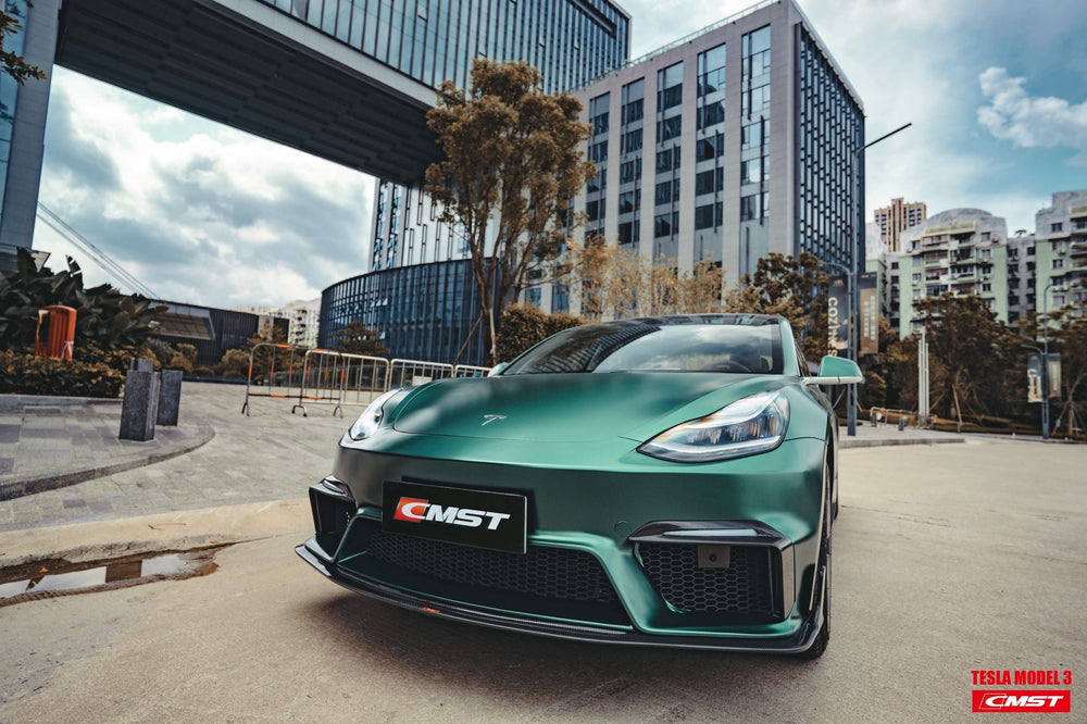 CMST Carbon Fiber Front Bumper for Tesla Model 3 Ver.1