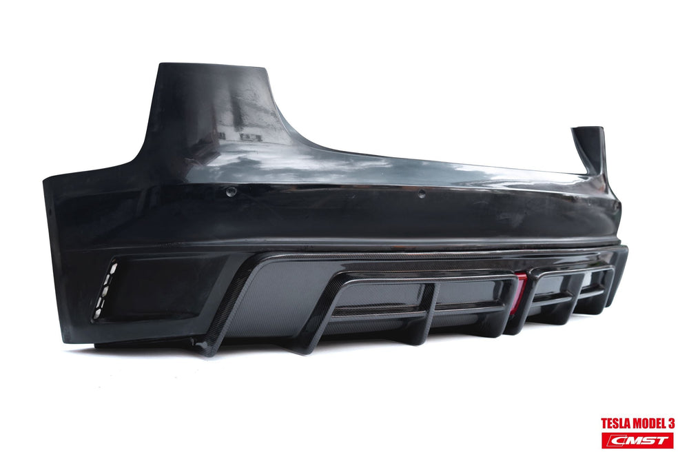 CMST Rear Bumper & Rear Diffuser for Tesla Model 3