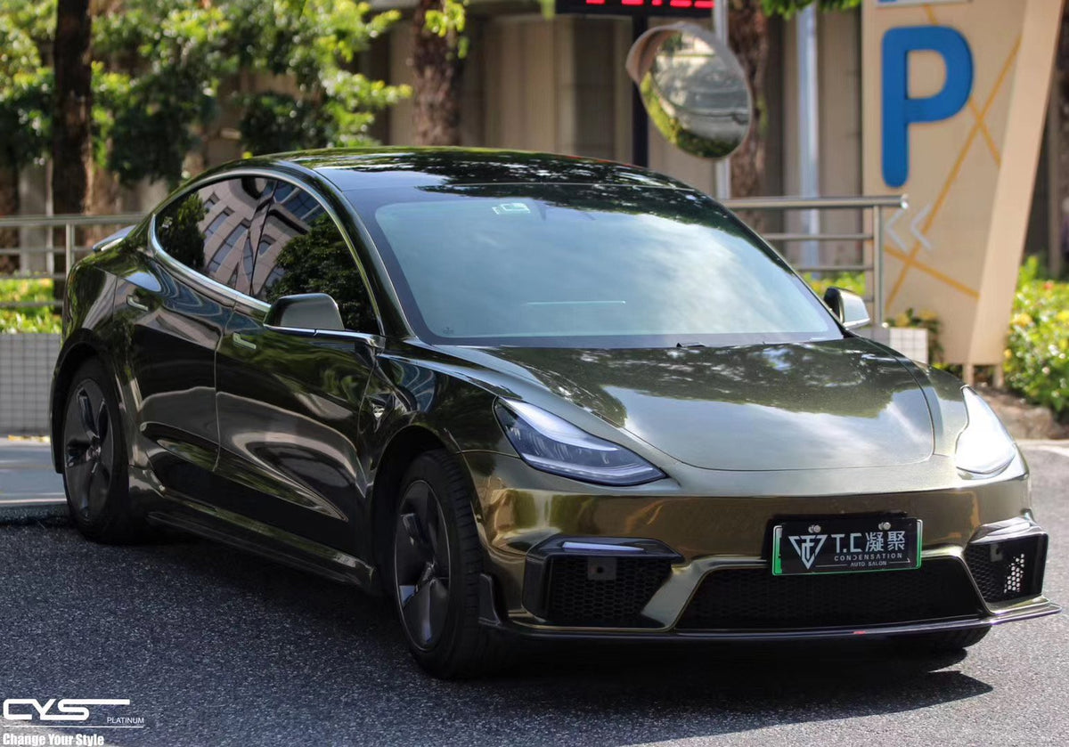 CMST Carbon Fiber Front Bumper for Tesla Model 3 Ver.1