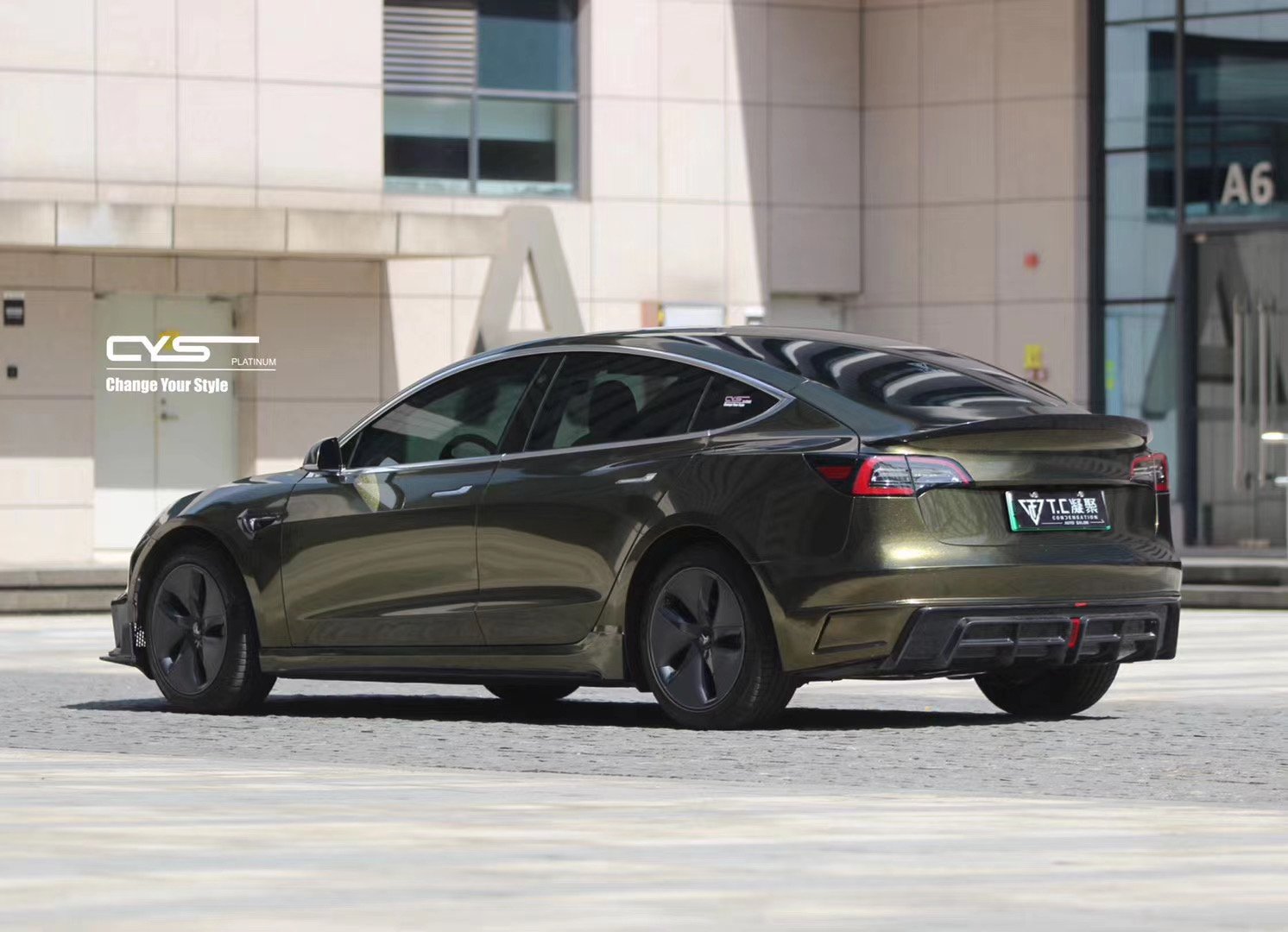 CMST Rear Bumper & Rear Diffuser for Tesla Model 3