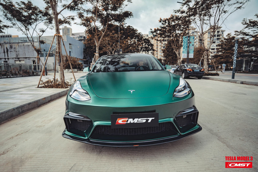 CMST Carbon Fiber Front Bumper for Tesla Model 3 Ver.1
