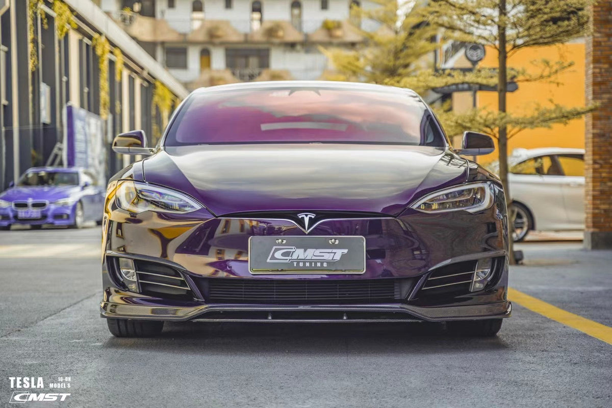 CMST  Carbon Fiber Upper Valences for Tesla Model S 2016-2019