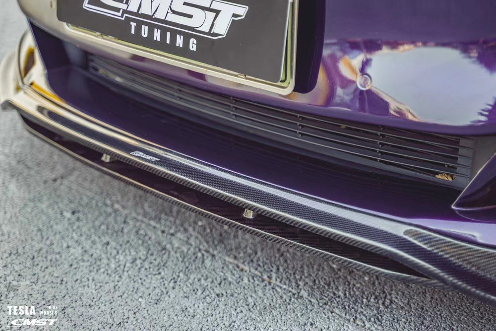 CMST Carbon Fiber Front Lip for Tesla Model S 2016-2019
