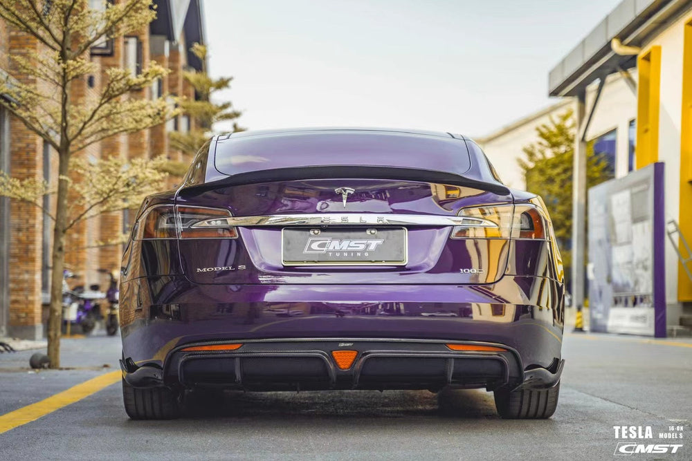 CMST Carbon Fiber Rear Spoiler for Tesla Model S 2013-2019