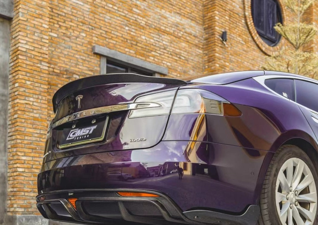 CMST Carbon Fiber Rear Spoiler for Tesla Model S 2013-2019