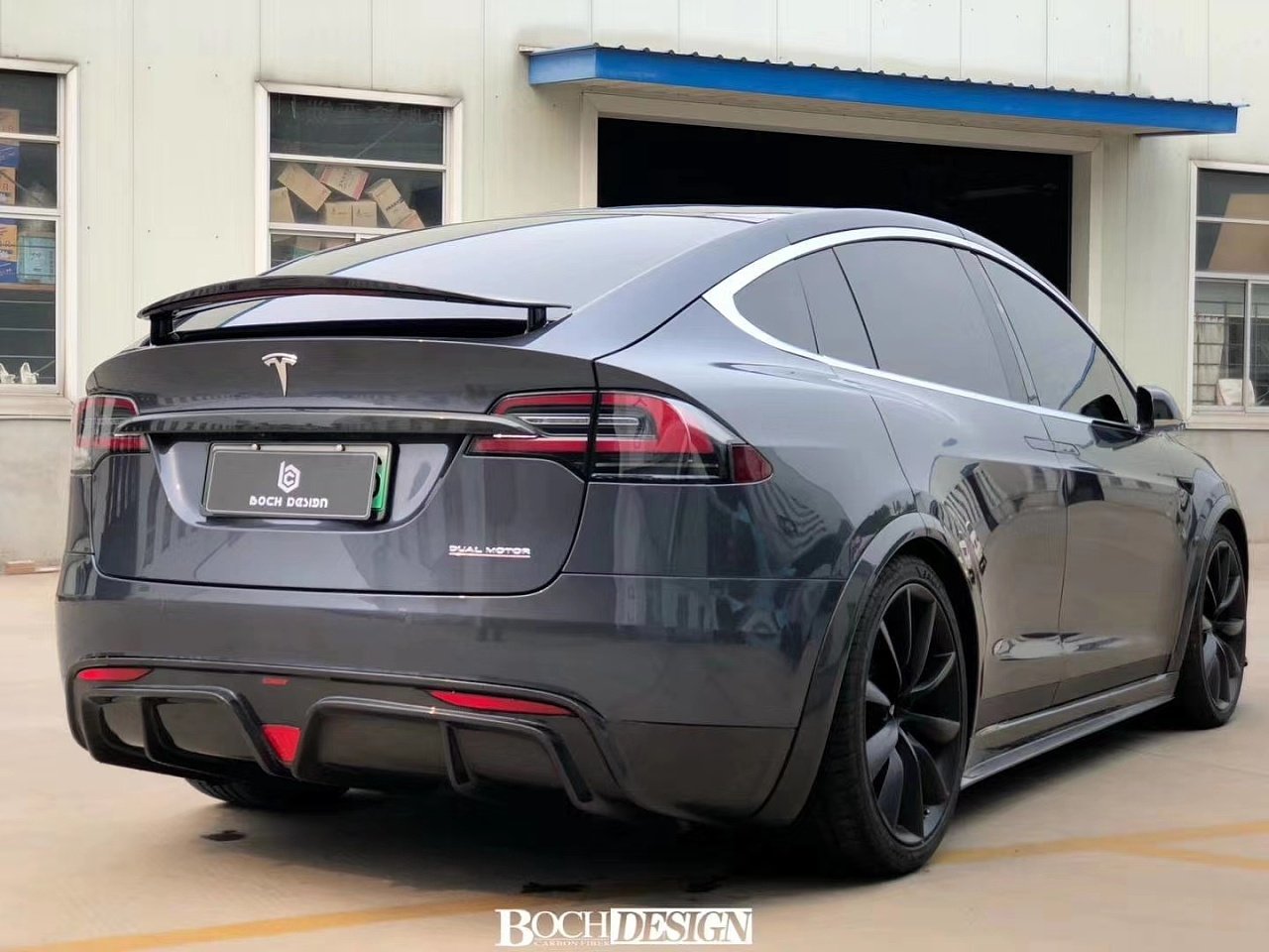 CMST Carbon Fiber Rear Diffuser for Tesla Model X 2016-2021