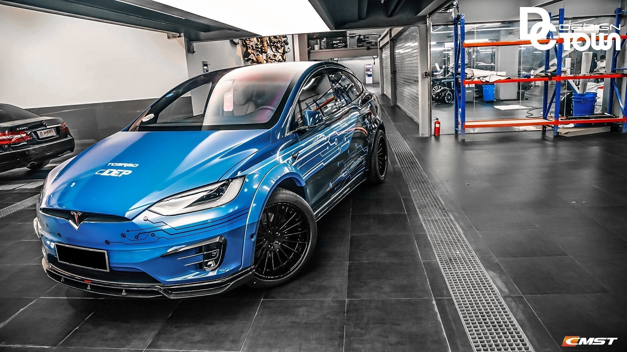 CMST Carbon Fiber Widebody Wheel Arches ( 10 Pcs ) for Tesla Model X 2016-2021